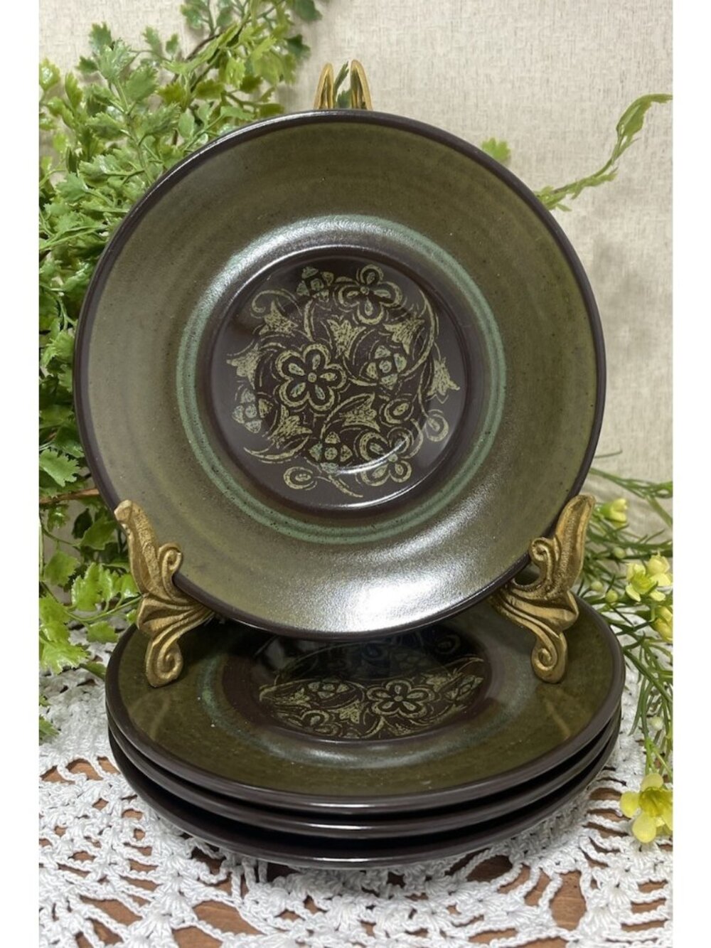 Vintage Franciscan Madeira Saucer 6 Inch Set Of 8